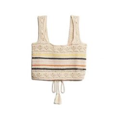 Krótkie koronkowe top z sznurkami dla kobiet Superdry. Brązowe bielizna termoaktywna damska Superdry., bez wzorów, z koronki, bez ramiączek, krótkie. Za 148.35 zł.