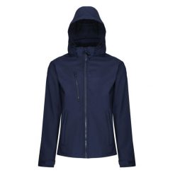 Męski Softshell Z Kapturem Venturer. Niebieskie kurtki sportowe męskie Regatta, m, bez wzorów, z softshellu, trekkingowe. Za 240.99 zł.