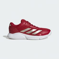 Buty Courtquick Padel. Białe obuwie sportowe damskie Adidas, bez wzorów, z materiału, tenisowe. Za 370.15 zł.
