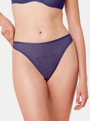 Triumph Stringi Bright Spotlight 10216476 Niebieski. Niebieskie stringi damskie Triumph, bez wzorów, z syntetyku. Za 39.99 zł.