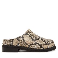 Klapki Bronx. Brązowe klapki damskie Bronx, bez wzorów, bez obcasa. Za 369.99 zł.