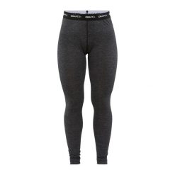 Damskie spodnie dresowe z wełny merino Craft Core. Czarne spodnie dresowe damskie Craft, s, z aplikacjami, z dresówki, do biegania. Za 438.95 zł.