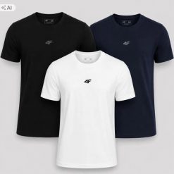 T-SHIRT MĘSKI 4F KOMPLET 3 SZTUKI KOLEKCJA LIMITOWANA M3947 SS26. T-shirty męskie 4f, m, bez wzorów, z bawełny, sportowe, bez kołnierzyka. Za 182.98 zł.