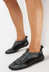 Szare Wsuwane Buty Sportowe do Wody z Regulowaną Cholewką Vanlewn. Szare obuwie sportowe damskie Born2be, bez wzorów, żeglarskie. Za 34.99 zł.