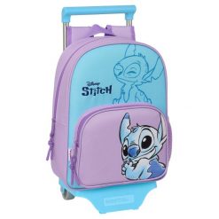 Torba szkolna z kółkami Stitch Sweet Niebieski. Niebieskie torby i plecaki dziecięce Disney. Za 201.00 zł.