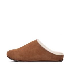 Kapcie damskie FitFlop Chrissie™. Brązowe kapcie damskie FIT FLOP, bez wzorów, z wełny. Za 617.00 zł.