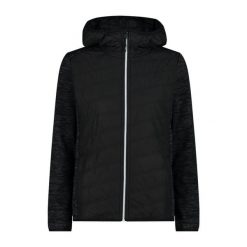 Damska kurtka z kapturem CMP. Czarne kurtki damskie CMP, bez wzorów, z puchu, z kapturem. Za 382.50 zł.