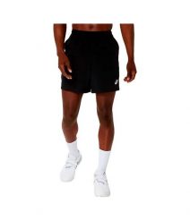 7-calowe spodenki Asics Court. Czarne krótkie spodenki sportowe męskie Asics, l, bez wzorów, z materiału, tenisowe. Za 194.90 zł.