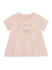 Guess T-Shirt K6GI20 K6YW4 Różowy jasny Regular Fit. Czerwone t-shirty i topy dla dziewczynek Guess, z aplikacjami, z bawełny, bez ramiączek. Za 114.99 zł.