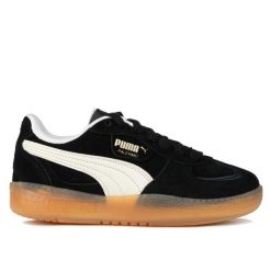 Buty damskie trampki sportowe PALERMO MODA. Czarne obuwie sportowe damskie Puma, bez wzorów, z dresówki, trekkingowe. Za 394.35 zł.