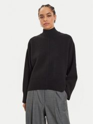 IVY OAK Sweter Kareen Rose IO113147 Czarny Loose Fit. Czarne swetry damskie IVY & OAK, l, bez wzorów, z wełny, bez kołnierzyka, bez ramiączek, bez kaptura. Za 1,299.00 zł.