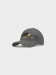 4F Czapka z daszkiem strapback uniseks 4F x Drift Masters - szara L/XL. Szare czapki i kapelusze damskie 4f, na lato, bez wzorów, z bawełny, sportowe. W wyprzedaży za 79.99 zł.