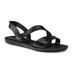 Sandały damskie Ipanema Vibe. Czarne klapki damskie Ipanema, bez wzorów, z materiału. Za 231.00 zł.