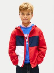 Tommy Hilfiger Kurtka przejściowa KB0KB10389 Czerwony Regular Fit. Czerwone kurtki i płaszcze dla chłopców Tommy Hilfiger, bez wzorów, z syntetyku, bez kaptura. Za 469.99 zł.
