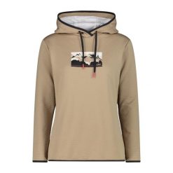 Bluza damska turystyczna CMP 34E3516. Brązowe bluzy sportowe damskie CMP, l, bez wzorów, bez kaptura, trekkingowe. Za 274.00 zł.