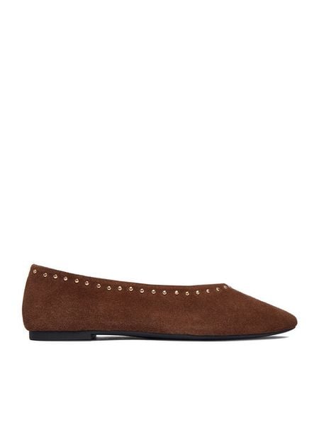 Lasocki Baleriny CEO-4317D-01 LSCK Brązowy. Brązowe baleriny damskie Lasocki, bez wzorów, ze skóry, bez obcasa. Za 179.99 zł.