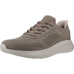 Buty SKECHERS BOB SQUAD CHAOS SOLID STEP Brązowy. Brązowe trekkingi męskie Skechers, trekkingowe. Za 364.99 zł.
