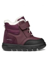 Geox Śniegowce B Willaboom Girl B Abx B665AB 0ME22 C7016 M Bordowy. Czerwone buty zimowe dziewczęce Geox, bez wzorów, ze skóry, bez zapięcia. Za 319.99 zł.