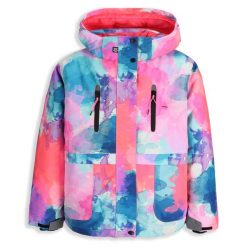 Kurtka narciarska dziewczęca snowboard Lemon Explore ZL5 różowa. Czerwone kurtki i płaszcze dla dziewczynek LEMON explore, na zimę, bez wzorów, z materiału, długie, z kapturem. Za 379.90 zł.