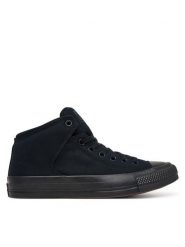Converse Trampki Chuck Taylor All Star High Street Mono A22389C Czarny. Czarne trampki męskie Converse, bez wzorów, z materiału, retro, bez zapięcia. Za 329.99 zł.