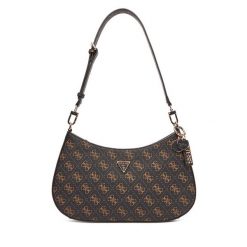 Torebka Guess. Brązowe torebki do ręki damskie Guess, z aplikacjami, klasyczne, bez dodatków. Za 379.99 zł.