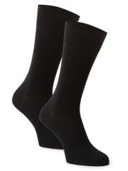 FALKE Skarpety pakowane po 2 szt. Mężczyźni Bawełna czarny, 47-50. Czarne skarpety męskie Falke, bez wzorów, z bawełny. Za 69.95 zł.