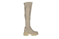 Kozaki Bayla-159 3985 001-P Beż Lico 159094, Skóra naturalna - 40. Brązowe kozaki damskie Bayla, ze skóry ekologicznej, bez obcasa. W wyprzedaży za 224.10 zł.