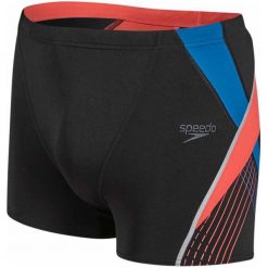 Speedo Kąpielówki Fit Splice Aquashort Black/Lava Red/Danube 32. Kąpielówki męskie marki Speedo. W wyprzedaży za 132.00 zł.