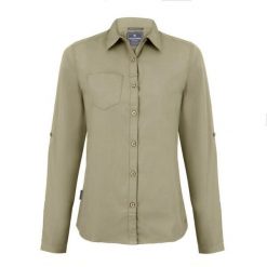 Damska Koszulka Z Długim Rękawem Expert Kiwi. Szare t-shirty damskie Craghoppers, bez wzorów, bez kołnierzyka. Za 166.99 zł.