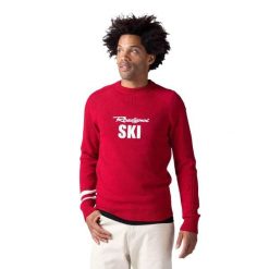 Sweter męski Rossignol Signature Rossignol Knit. Czerwone swetry przez głowę męskie Rossignol, m, bez wzorów, bez kołnierzyka. Za 739.99 zł.