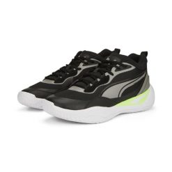 Buty koszykarskie męskie Puma Playmaker Pro. Zielone buty sportowe męskie Puma, z materiału, bez zapięcia, do koszykówki. Za 417.00 zł.