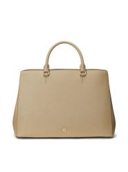 LAUREN RALPH LAUREN Torebka Hanna 431898556023 Beżowy. Brązowe torebki do ręki damskie Lauren Ralph Lauren, bez wzorów, ze skóry, bez dodatków. Za 939.99 zł.