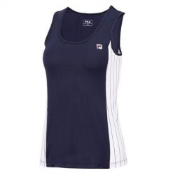 Koszulka treningowa damska Fila Top Nina. Niebieskie koszulki sportowe damskie Fila, l, bez wzorów, z tkaniny, bez kołnierzyka, bez ramiączek, na fitness i siłownię. Za 155.99 zł.
