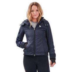 Kurtka damska Gaze Jercy. Niebieskie kurtki sportowe damskie GAZE, bez wzorów, bez kaptura, do jazdy konnej. Za 803.00 zł.