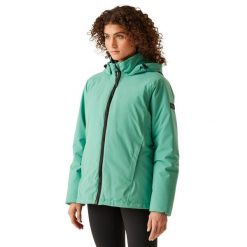 Kurtka Ocieplana Damska Reeah. Zielone kurtki damskie Regatta, m, bez wzorów, z materiału, z kapturem. Za 188.99 zł.