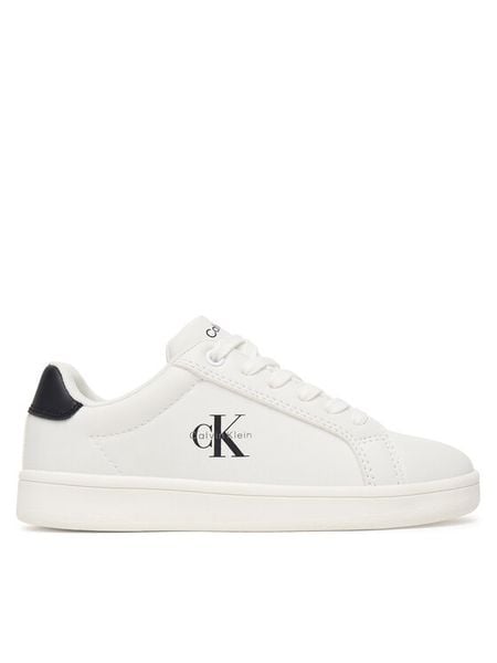 Calvin Klein Sneakersy V3X9-83284-1355X M Biały. Białe buty sportowe chłopięce Calvin Klein, bez wzorów, ze skóry, bez zapięcia. Za 349.99 zł.