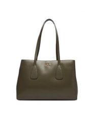Calvin Klein Torebka Ck Medium Work Tote LV04F3442G Zielony. Zielone torebki do ręki damskie Calvin Klein, bez wzorów, ze skóry, bez dodatków. Za 649.99 zł.