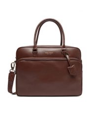 Nine West Torba na laptopa CEO-EMMA-LA482-2847 Brązowy. Brązowe torby na laptopa damskie Nine West, bez wzorów, z materiału. Za 249.99 zł.