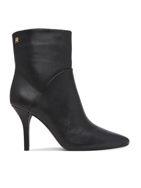 Tommy Hilfiger Botki High Heel Clean Ankle Boot FW0FW09624 Czarny. Czarne botki damskie Tommy Hilfiger, bez obcasa, na szpilce, bez zapięcia. Za 749.99 zł.
