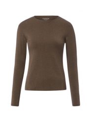 Brookshire koszulka z długim rękawem Kobiety Sztuczne włókno brązowy, XXXL. Brązowe t-shirty damskie brookshire, uniwersalny, bez wzorów, z włókna, bez kołnierzyka. Za 149.95 zł.
