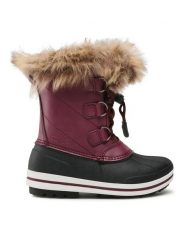 CMP Śniegowce Kids Anthilian Snow Boot Wp 30Q4594 Bordowy. Czerwone buty zimowe dziewczęce CMP, ze skóry, bez zapięcia. Za 299.99 zł.