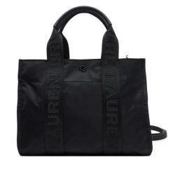 Torebka LAUREN RALPH LAUREN. Czarne torebki do ręki damskie Lauren Ralph Lauren, bez wzorów, klasyczne, bez dodatków. Za 599.99 zł.