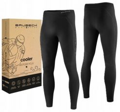 LE1388M Spodnie męskie COOLER czarny XL. Czarne spodnie materiałowe męskie Brubeck, m, bez wzorów. Za 199.76 zł.