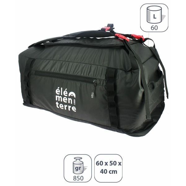 Plecak elementerre blackmanba 60 l. Czarne plecaki damskie Elementerre, bez wzorów. Za 293.00 zł.