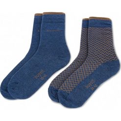 Zestaw 2 par wysokich skarpet unisex BUGATTI - 6279 Indigo 546. Skarpety damskie marki Bugatti. W wyprzedaży za 29.00 zł.