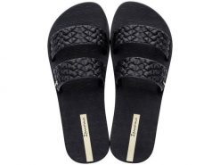 Klapki basenowe damskie Ipanema Renda II Fem. Czarne klapki damskie Ipanema, bez wzorów, z gumy, klasyczne, bez obcasa, na płaskiej podeszwie. Za 169.99 zł.