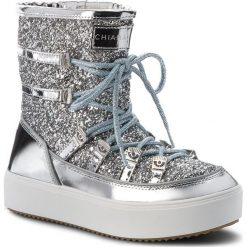 Śniegowce CHIARA FERRAGNI - 18AI-CF1762 Silver. Szare kozaki damskie Chiara Ferragni, z materiału. Za 1,099.00 zł.