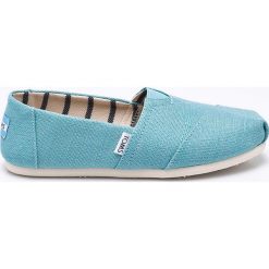 Toms - Espadryle. Niebieskie espadryle damskie Toms, z materiału. W wyprzedaży za 159.90 zł.