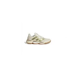 Damskie buty halowe adidas Stabil 16. Białe obuwie sportowe damskie Adidas, bez wzorów, z materiału, do piłki ręcznej. Za 807.70 zł.