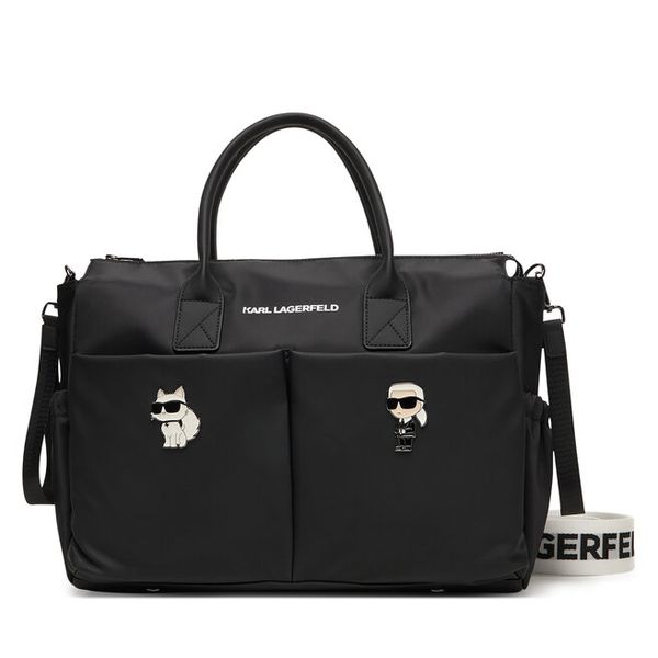 Torba do wózka Karl Lagerfeld Kids. Czarne torby i plecaki dziecięce Karl Lagerfeld Kids. Za 677.99 zł.
